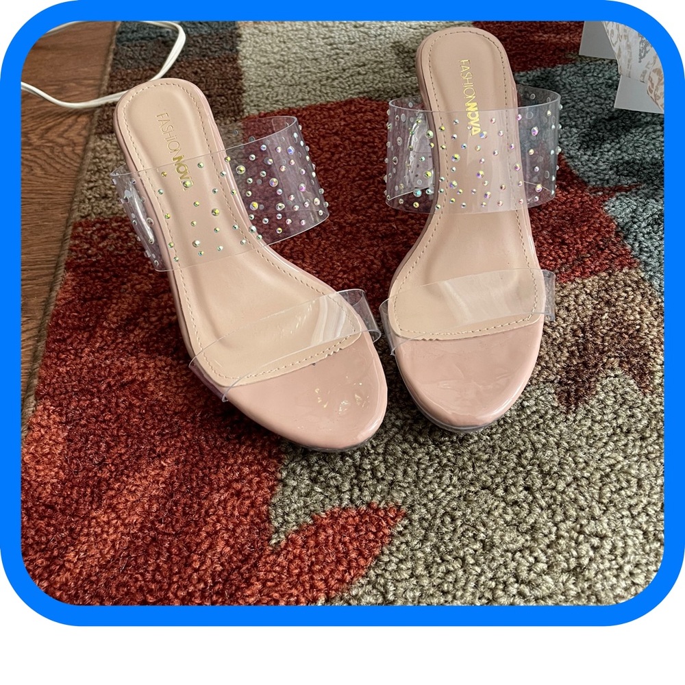 Down With You Rhinestone Heeled Sandals.